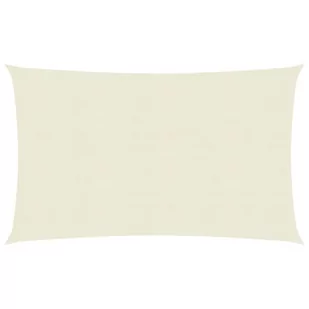vidaXL Żagiel przeciwsłoneczny, 160 g/m, kremowy, 3,5x4,5 m, HDPE vidaXL - Parasole ogrodowe - miniaturka - grafika 1