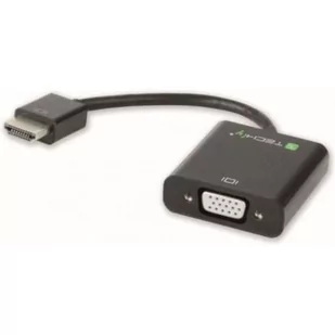 Techly Konwerter HDMI męski na VGA żeński audio micro-USB 306301 - Złącza, przejściówki, adaptery - miniaturka - grafika 3