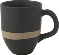 Kubki - Kubek Ceramiczny Czarny/Taupe - miniaturka - grafika 1