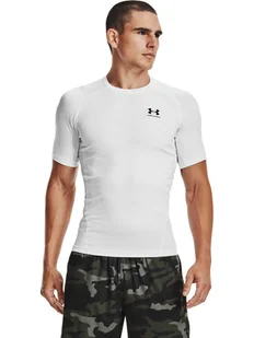 Under Armour Koszulka techniczna Ua HeatGear® Armour 1361518 Biały Compression Fit - Koszulki sportowe męskie - miniaturka - grafika 1