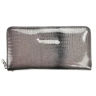 Portfele - Gregorio GF119 portfel damski skórzany szary - miniaturka - grafika 1