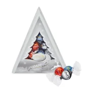 Inne słodycze - Bombonierka Lindt Lindor Assorted Xmas Tree Srebrna Choinka 125g - miniaturka - grafika 1