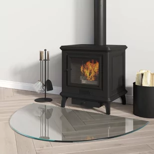 Vidaxl Panel Kominkowy, Szklany, Półokrągły, 800X500 Mm - Inne mocowania - miniaturka - grafika 1