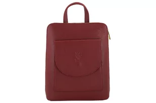 Plecak skórzany / listonoszka - Casual 2w1 - Szary jasny - Torebki damskie - miniaturka - grafika 2