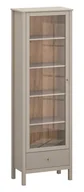 Witryny - Nowoczesny regał z witryną w kolorze taupe G6-M07 - miniaturka - grafika 1