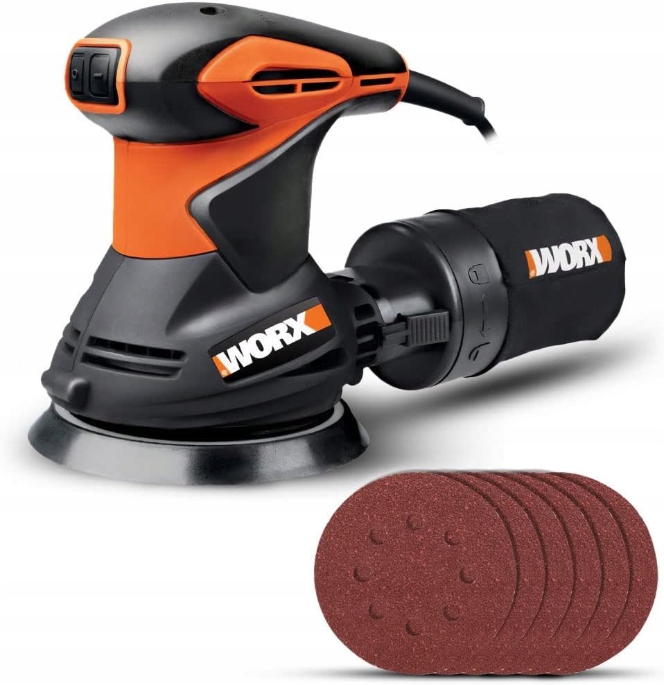 WORX Szlifierka roto-oscylacyjna WX652.1 300W 125mm Komfortowy uchwyt
