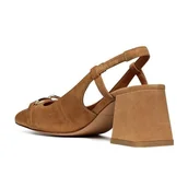 Moda i Uroda OUTLET - Geox Damskie pompki D Coronilla, koniak, 39,5 EU, koniak, 39.5 EU - miniaturka - grafika 1