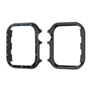 Akcesoria do smartwatchy - INF Ochronne etui na smartwatch ze stopu aluminium Czarny Apple Watch SE / 8 / 7 / 6 - miniaturka - grafika 1