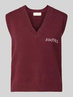 Kamizelki damskie - Bezrękawnik z wyhaftowanym logo - miniaturka - grafika 1