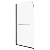 Parawany nawannowe - Parawan nawannowy z wieszakiem SALIX składany 100x140 czarny SEVANTE - miniaturka - grafika 1