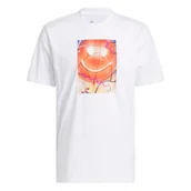 Koszulki męskie - adidas Mężczyźni Basketball is Happiness Graphic T-Shirt, white, S - miniaturka - grafika 1