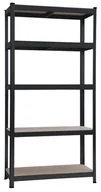 Szafy i regały magazynowe - Regał Magazynowy Metalowy 180x90x40 Cm Czarny Szafka Półka - miniaturka - grafika 1