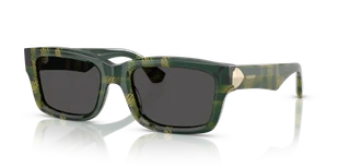 Okulary Przeciwsłoneczne Burberry BE 4443 Check Green - Okulary przeciwsłoneczne - miniaturka - grafika 1