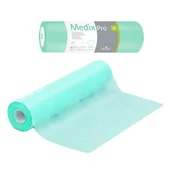 Kosmetyczne akcesoria jednorazowe - Podkład higieniczny na rolce 50cm x 50cm zielony 20g MedixPro 100szt - miniaturka - grafika 1