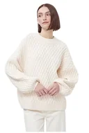 Swetry damskie - Sweter damski Delicatelove Palermo wełna kaszmir ecru-S - miniaturka - grafika 1