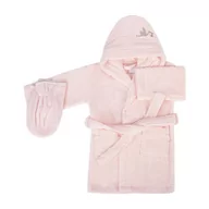 Okrycia kąpielowe dla dzieci - Różowy bawełniany szlafrok dziecięcy Bebemarin – Foutastic - miniaturka - grafika 1