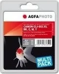 Tusze zamienniki - AgfaPhoto AgfaPhoto Tusz APCCLI551XLSET CLI-551X Black Cyan Magenta Yellow APCCLI551XLSET - miniaturka - grafika 1