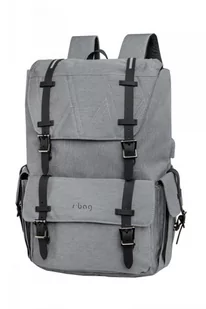 R-BAG Plecak PLECAK MĘSKI LUKSUSOWY BIZNESOWY NA LAPTOP 15 szary grey 6509-704D2_20191018125155 - Torby na laptopy - miniaturka - grafika 1
