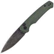 Noże - Nóż składany CIVIVI Altus Green G10, Black Damascus (C20076-DS1) - miniaturka - grafika 1