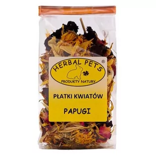 Herbal Pets PŁATKI KWIATÓW PAPUGI 30G - Karma dla ptaków - miniaturka - grafika 1
