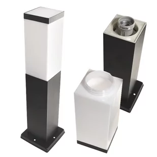 Słupek ogrodowy Soppa 1x E27 65cm czarny IP44 - Lampy ogrodowe - miniaturka - grafika 1