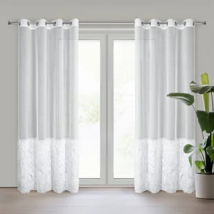 Firana Margaret 6 140x250 cm na przelotkach - Firany - miniaturka - grafika 1