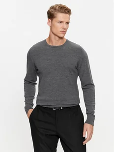 Calvin Klein Sweter Superior K10K109474 Szary Regular Fit - Swetry męskie - miniaturka - grafika 1