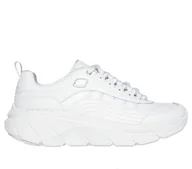 Trampki damskie - Skechers Damskie trampki D'LUX Walker 2.0 Golden Step, białe, 40 EU, biały, 40 EU - miniaturka - grafika 1
