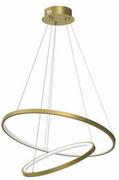 Lampy sufitowe - Designerska lampa wisząca ROTONDA GOLD 51W LED Złota - miniaturka - grafika 1