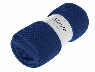 Koc 150 x 200 Mikrofibra Żakardowa Monte Granatowy - Koce - miniaturka - grafika 1