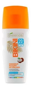Bielenda Bikini Kokosowe mleczko do opalania SPF 20 200ml - Balsamy i kremy do opalania - miniaturka - grafika 1