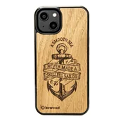 Etui i futerały do telefonów - Drewniane Etui Bewood iPhone 14 KOTWICA DĄB - miniaturka - grafika 1