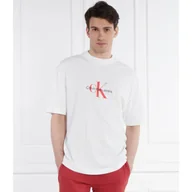 Koszulki męskie - CALVIN KLEIN JEANS T-shirt ARCHIVAL MONOLOGO | Regular Fit - miniaturka - grafika 1
