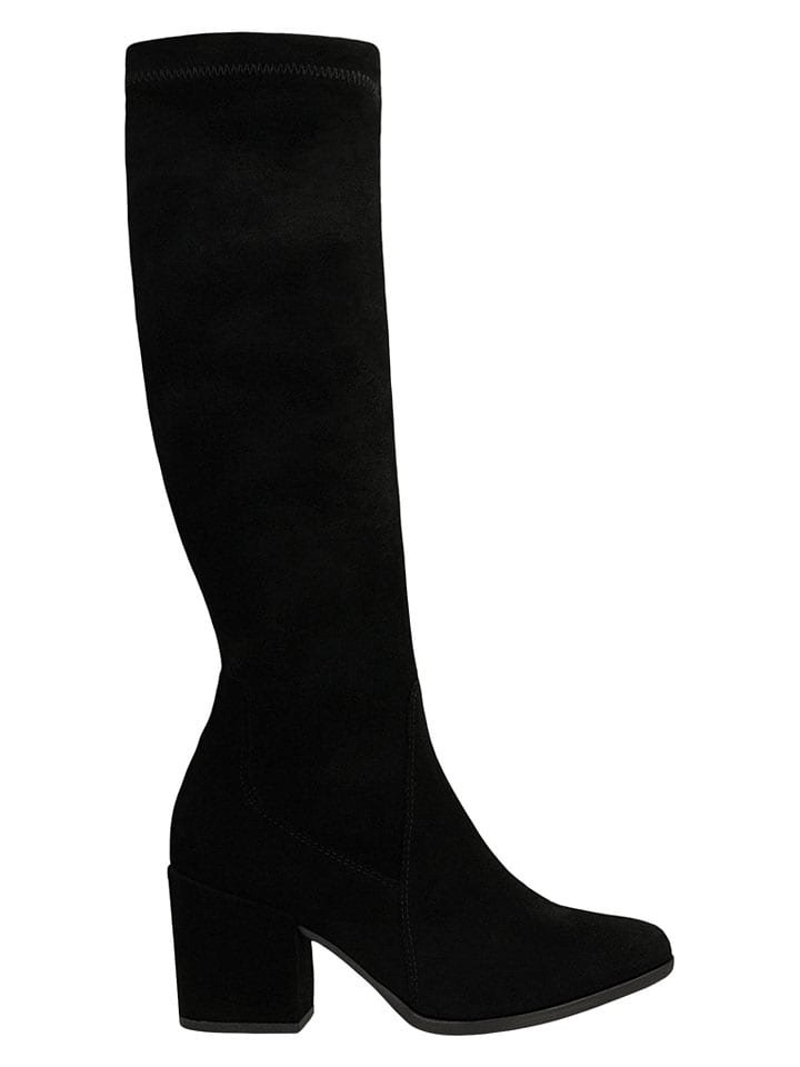 Wojas Skórzane kozaki w kolorze czarnym