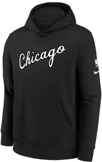 Bluzy dla dziewczynek - Nike NBA Chicago Bulls Fleece Hoodie EZ2B7FELN-BUL Rozmiar: L - grafika 1