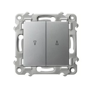 Ospel Szafir srebrny łącznik żaluzjowy, zwierny - Gniazdka elektryczne - miniaturka - grafika 1