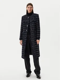 Karl Lagerfeld Jeans Płaszcz przejściowy A1W15022 Granatowy Regular Fit - Płaszcze damskie - miniaturka - grafika 1
