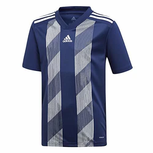 adidas dziecięca koszulka Striped 19 Jersey trykot, ciemnoniebieski/biały,  128 - Ceny i opinie na Skapiec.pl