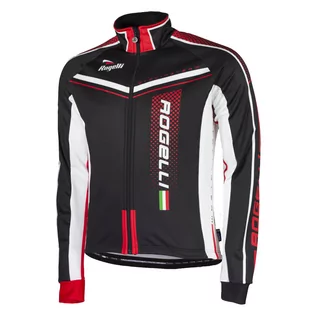 Bluzy na rower - ROGELLI GARA MOSTRO ciepła bluza rowerowa czarny-czerwony 001.246 - grafika 1