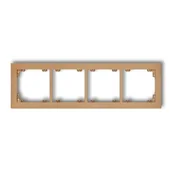 Klawisze i ramki - Poczwórna złota metaliczna ramka 8DR-4 DECO KARLIK - miniaturka - grafika 1