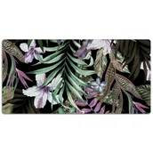 Podkładki na biurko - Mata z nadrukiem na biurko Palmowe kwiaty 120x60 cm, Dywanomat - miniaturka - grafika 1