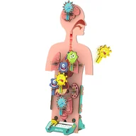 Łamigłówki - Smartivity Drewniane Mechaniczne Puzzle 3D - Pogromca Zarazków - miniaturka - grafika 1