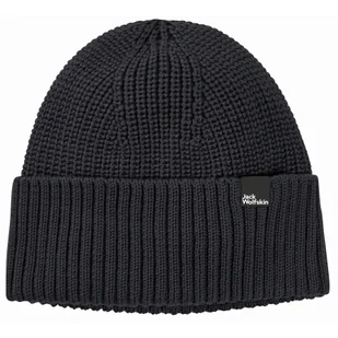 Damska czapka Jack Wolfskin SCHWANSEE BEANIE W black - ONE SIZE - Czapki damskie - miniaturka - grafika 1