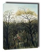 Obrazy i zdjęcia na płótnie - Rendezvous in the Forest, Henri Rousseau - obraz na płótnie Wymiar do wyboru: 60x80 cm - miniaturka - grafika 1