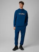 Spodnie sportowe męskie - 4F Spodnie dresowe joggery męskie - turkusowe XL - miniaturka - grafika 1