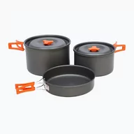 Kuchnie turystyczne i akcesoria - Zestaw naczyń turystycznych Vango Hard Anodised 4 Person Cook Kit grey - miniaturka - grafika 1