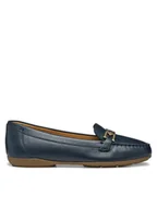 Mokasyny damskie - Geox Mokasyny D Annytah Moc D84BMA 00046 C4002 Granatowy - miniaturka - grafika 1