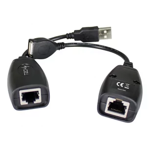 TECHLY Przedłużacz Extender USB do 50m po kablu sieciowym RJ45 - Pozostałe akcesoria sieciowe - miniaturka - grafika 1