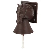 Pozostałe ozdoby ogrodowe - Esschert Design Żeliwny dzwonek do drzwi Koń - miniaturka - grafika 1