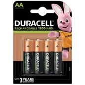 Ładowarki i akumulatory - Duracell AKUMULATOR AA 1300MAH 4SZT 56770779 - miniaturka - grafika 1